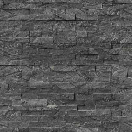 MSI Glacial Black Splitface Ledger Panel 6 In. X 24 In. Natural Marble Wall Tile, 6PK ZOR-PNL-0034